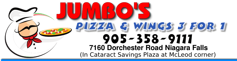 Niagara Falls JUMBO'S PIZZA AND WINGS 3 FOR 1 contact